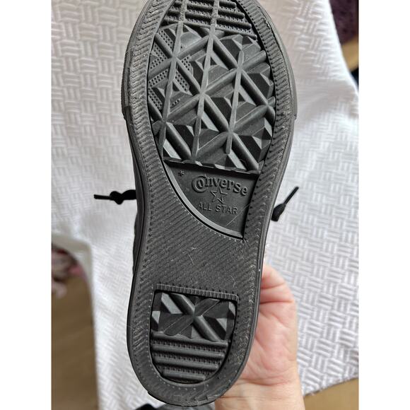 Converse Chuck Taylor All Star Street Black Gray Youth Sz 13 License Plate - Picture 5 of 11